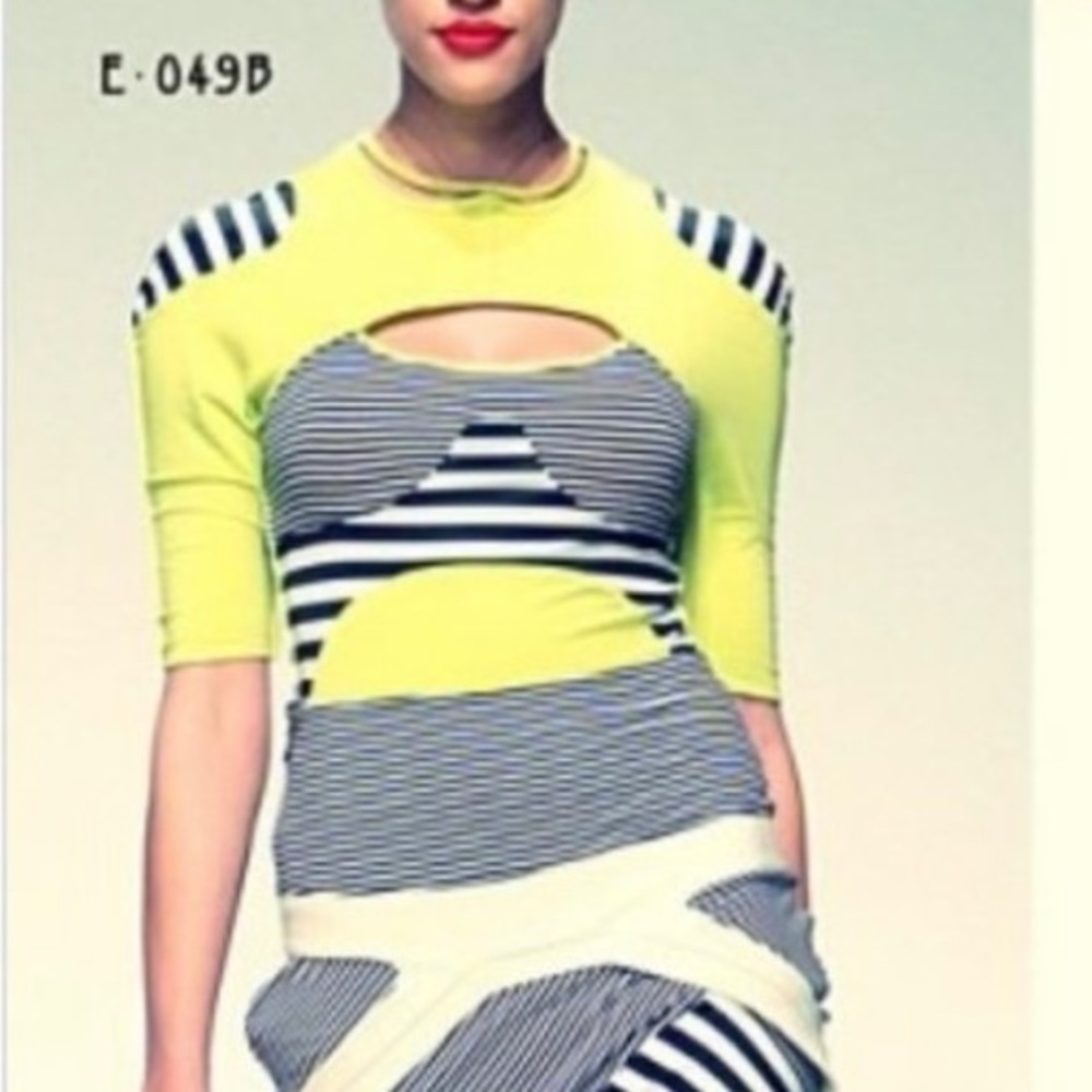 Nuvula striped cut out top